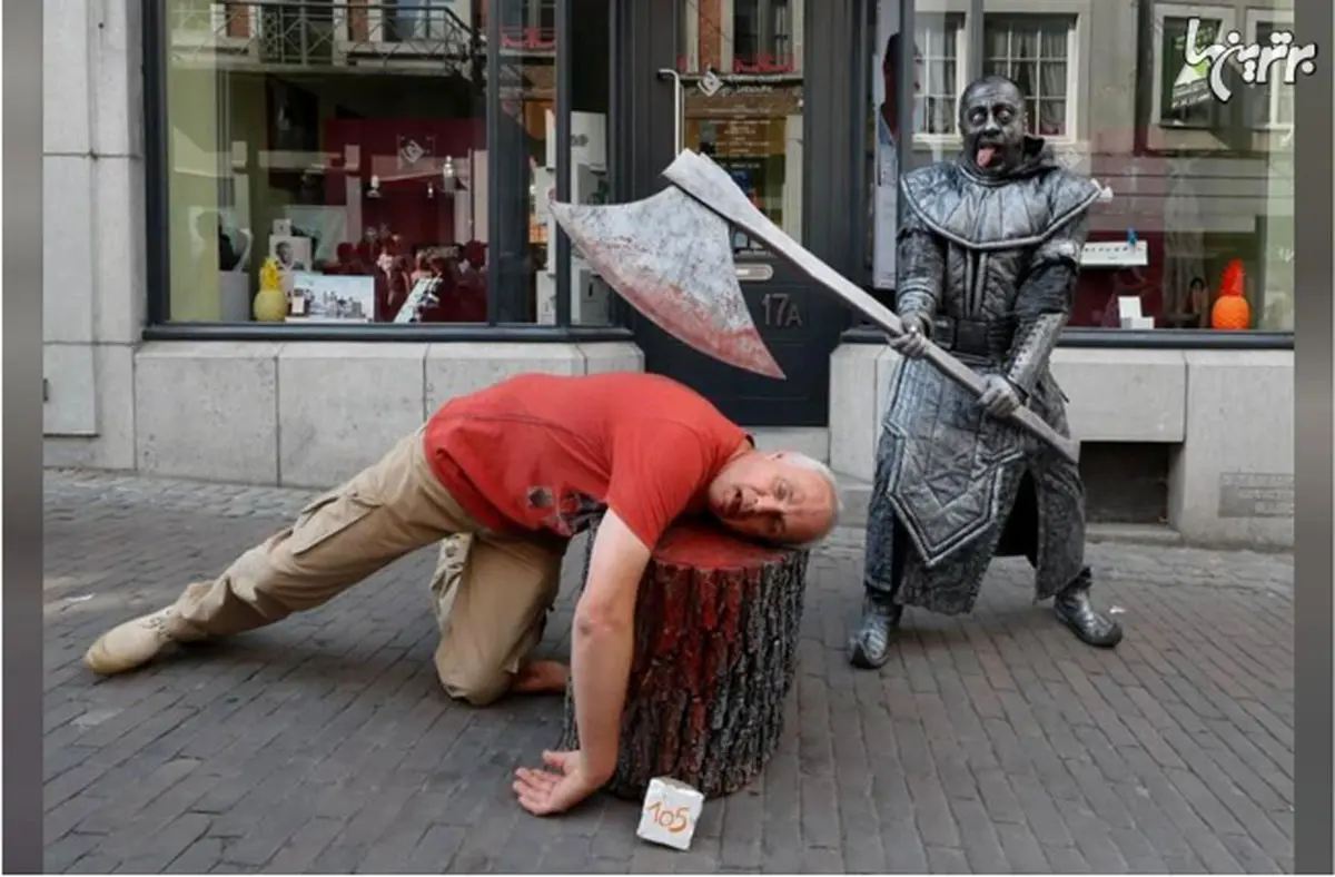 رژه مجسمه‌های زنده در بلژیک