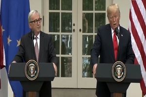 ترامپ: آمریکا و اروپا برای حل مساله تعرفه توافق کردند