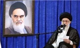 سخن رهبر معظم انقلاب درباره نقشه‌ی یهودی سازی فلسطین +پوستر