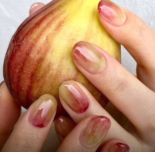 طرح ناخن میوه‌ای