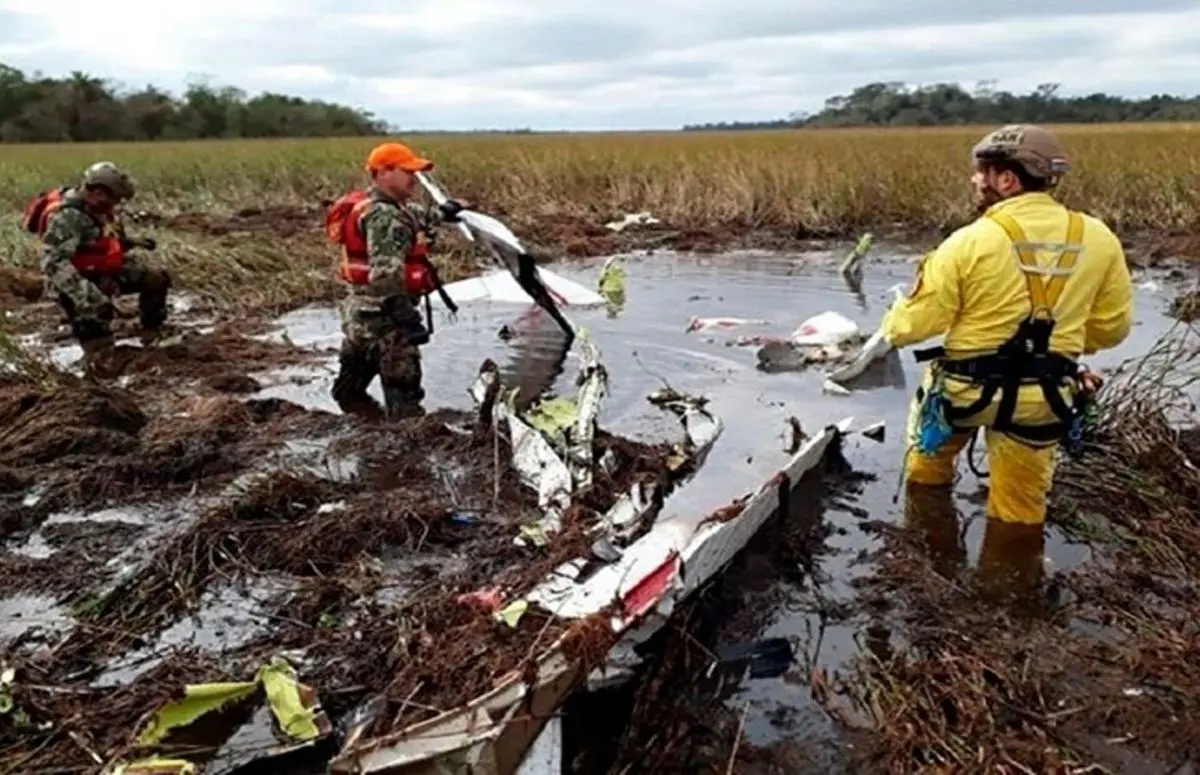 سقوط هواپیمای حامل وزیر کشور پاراگوئه محرز شد