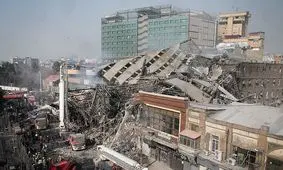 پخش خبر حادثه پلاسکو از تلویزیون روسیه