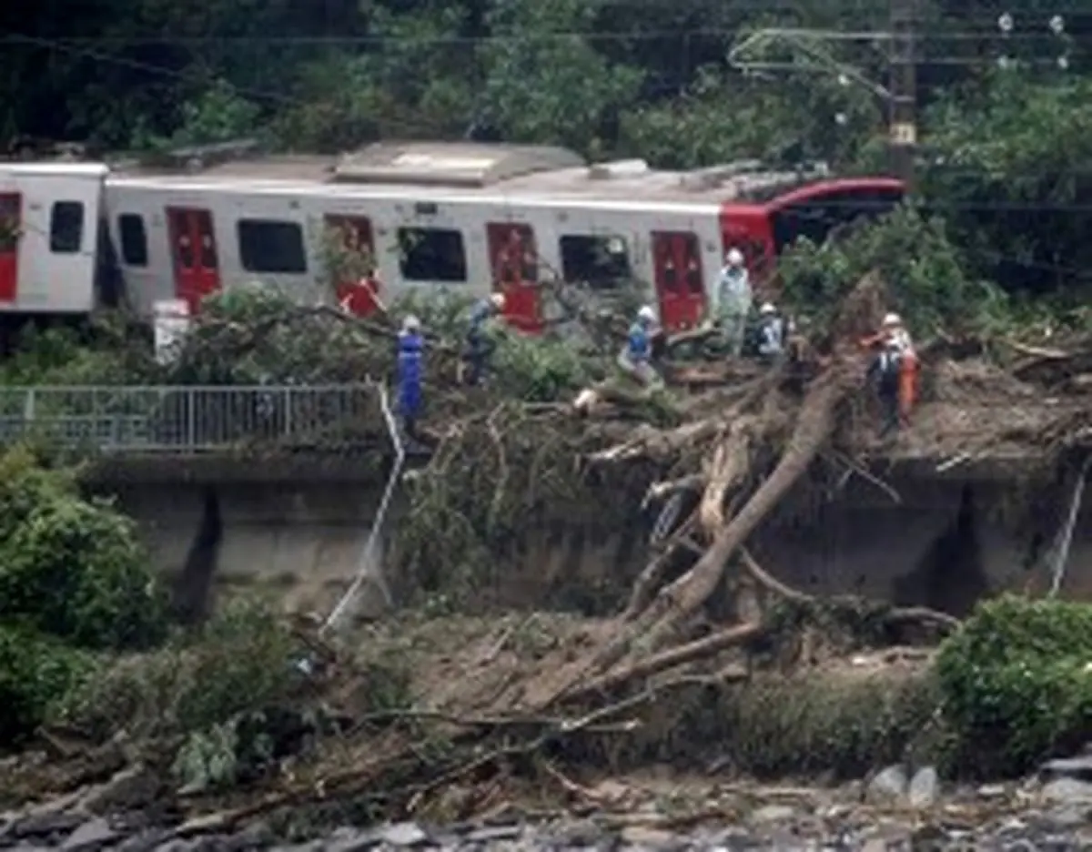 وقوع طوفان مهیب در مناطقی از ژاپن