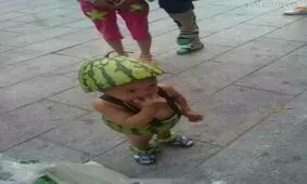 لباس خنده دار و جالب بچه از نوع هندوانه