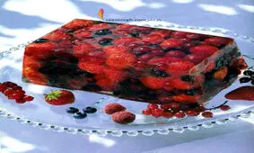طرز تهیه ژله ویترینی میوه ای برای تابستان