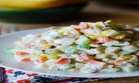 طرز تهیه سالاد نخودسبز و خیارشور