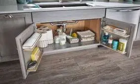 کابینت زیر سینک ظرفشویی را حرفه ای مرتب کنید + عکس