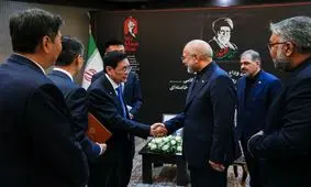 دیدار معاون کنگره خلق چین با قالیباف