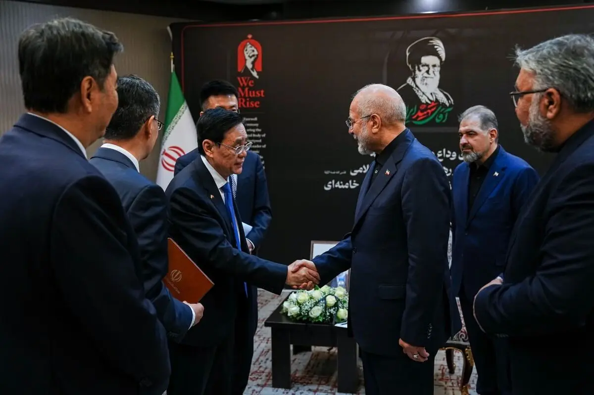 دیدار معاون کنگره خلق چین با قالیباف