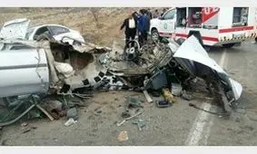 برخورد مرگبار پراید با برلیانس