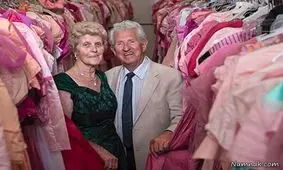 سالگرد ازدواج یک زن با کلکسیونی از لباس ها!