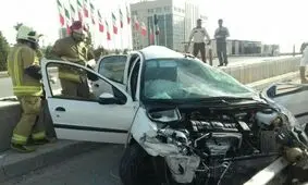 تصادف 206 در شهرک شهید باقری تهران یک کشته داشت