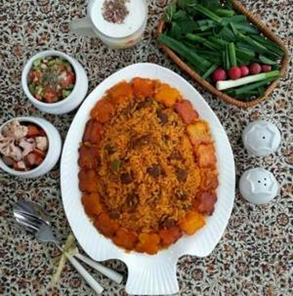 طرز تهیه لوبیا پلو با گوشت تکه ای