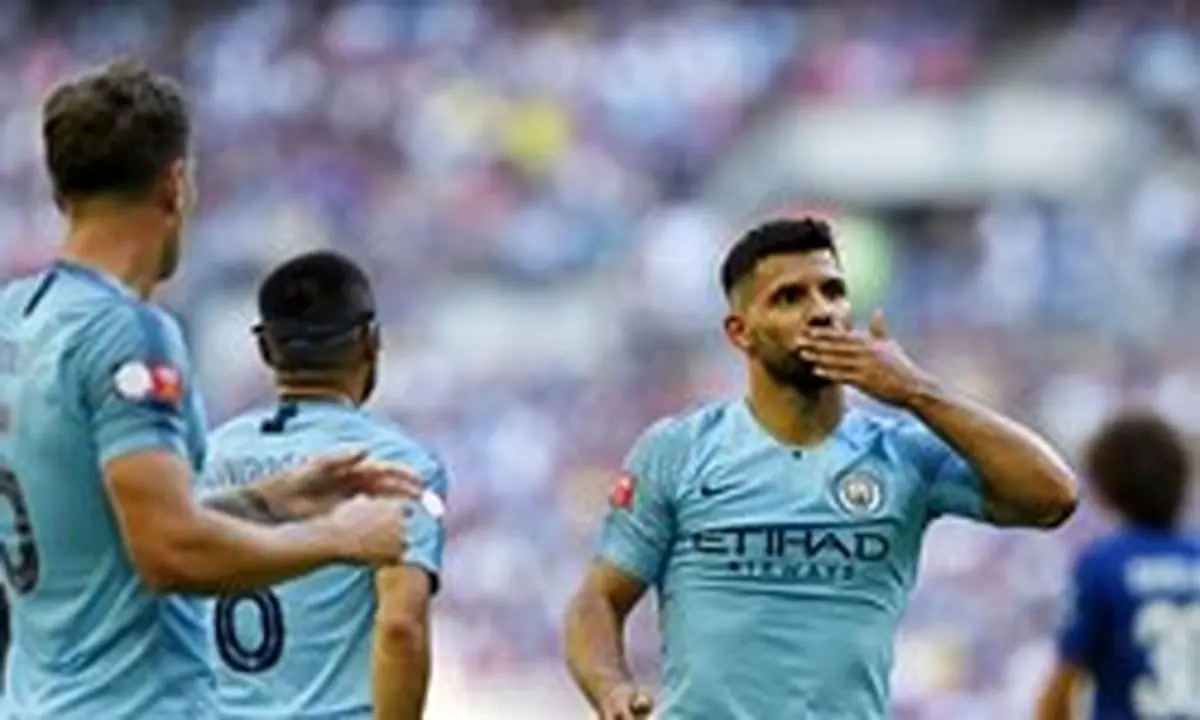 اولین بازی آگوئرو برای منچستر سیتی+عکس