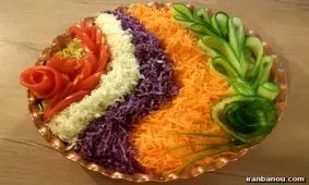 انواع سالاد کاهو با تزیین