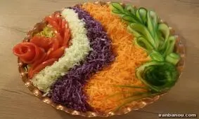 انواع سالاد کاهو با تزیین