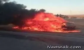 6 نفر در تصادف جاده زابل - نهبندان در آتش سوختند و کشته شدند