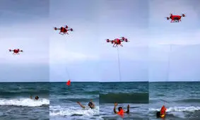 پهپاد امدادی، شناگران اسپانیایی را نجات داد