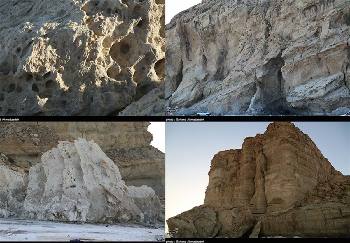 صخره‌های فضایی منطقه"کاظیم داشی"دریاچه ارومیه+تصاویر