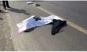 برخورد مرگبار عابر با پراید