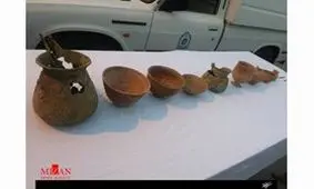 کشف 11 شی عتیقه مربوط یه عصر مفرغ