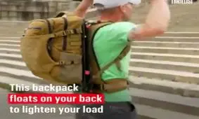 طراحی یه کوله پشتی عجیب و شناور!