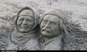 جشنواره مجسمه‌های شنی در ساحل رودسر به روایت تصویر