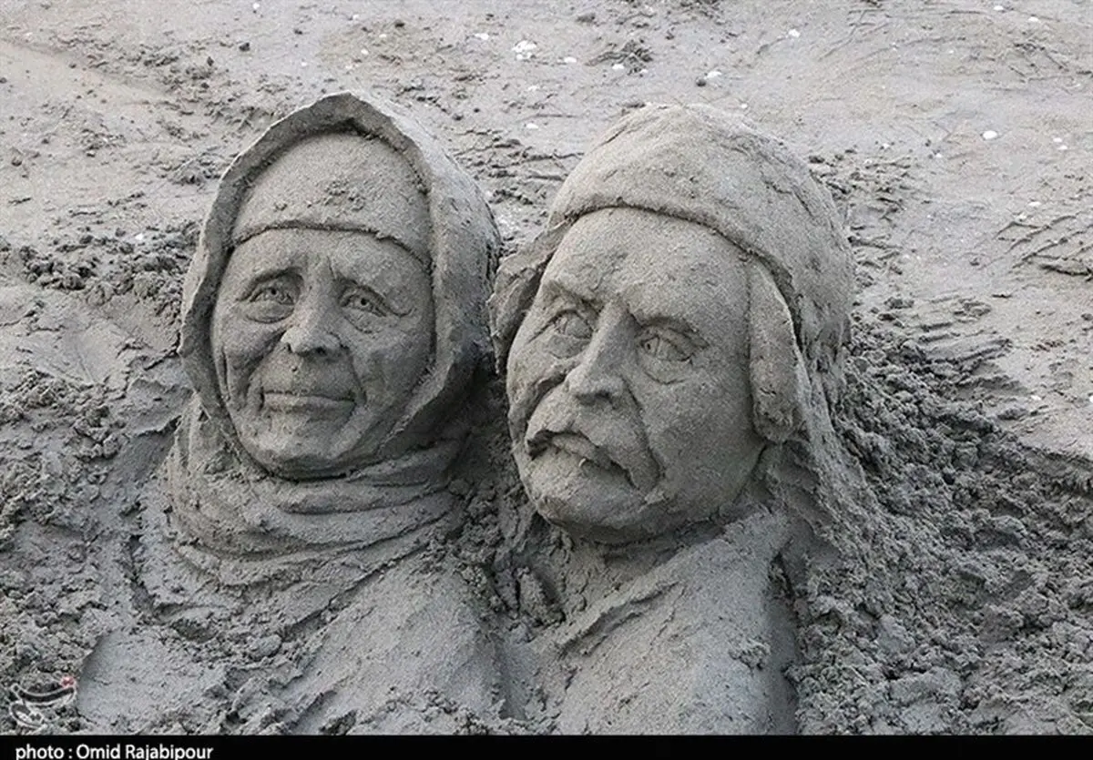 جشنواره مجسمه‌های شنی در ساحل رودسر به روایت تصویر