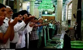 برگزاری نماز عید قربان در مسجد مقدس جمکران به روایت تصویر