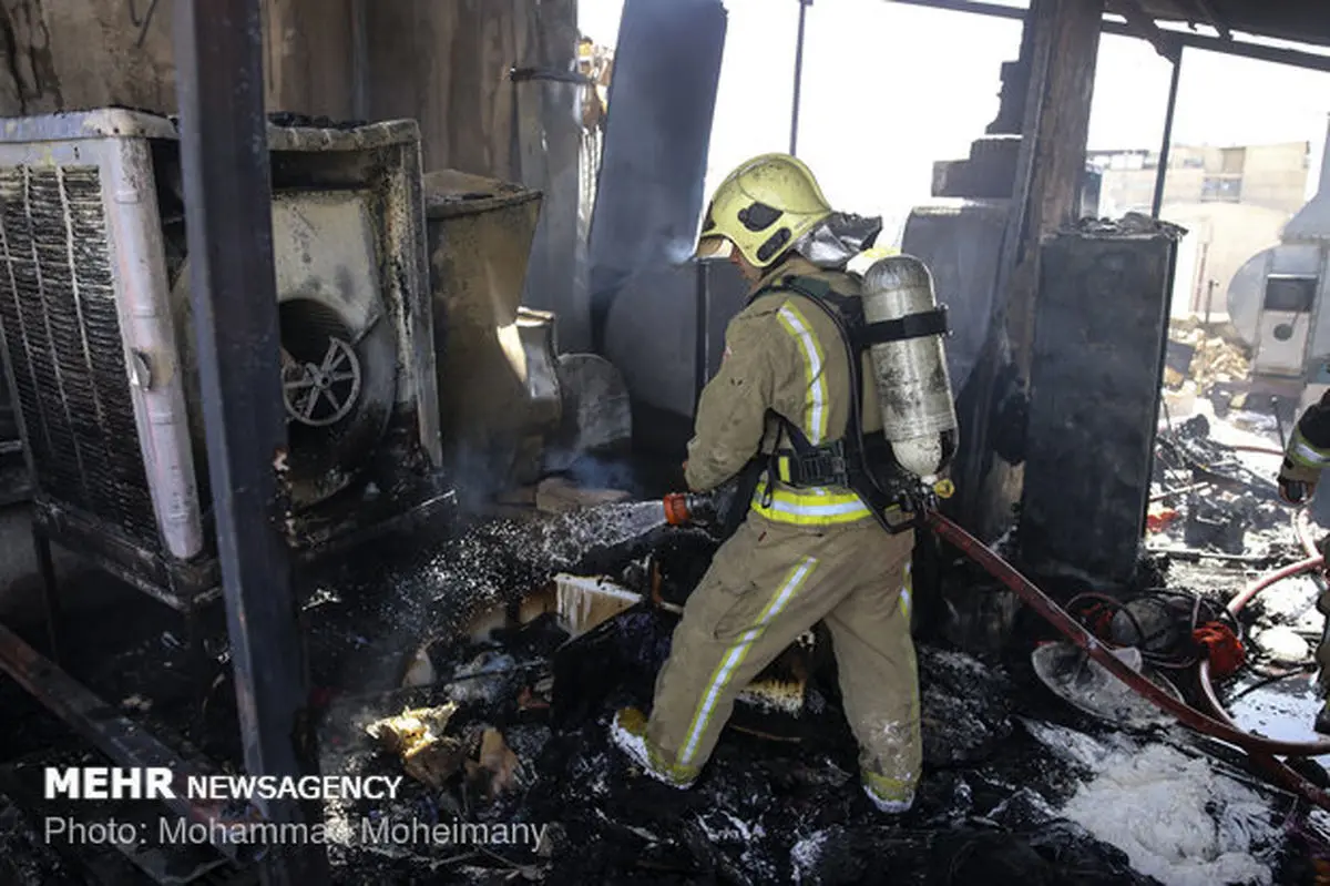 آتش سوزی اتاق نگهبانی در بومهن/کودک ۲ ساله در آتش سوخت