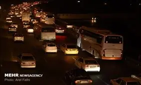 ترافیک در جاده چالوس پرحجم است