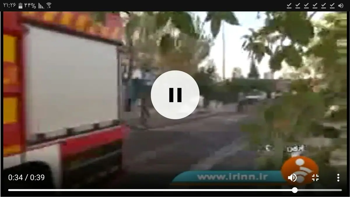 فیلم آتش سوزی گسترده در قزوین