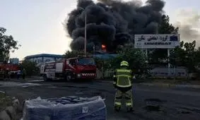 150 میلیارد ریال خسارت در آتش سوزی واحد تولیدی قزوین