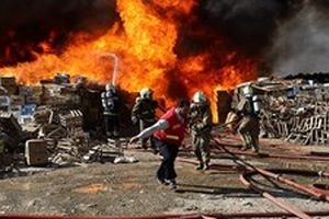 آتش‌سوزی در یکی از دامداری‌های شهرکرد