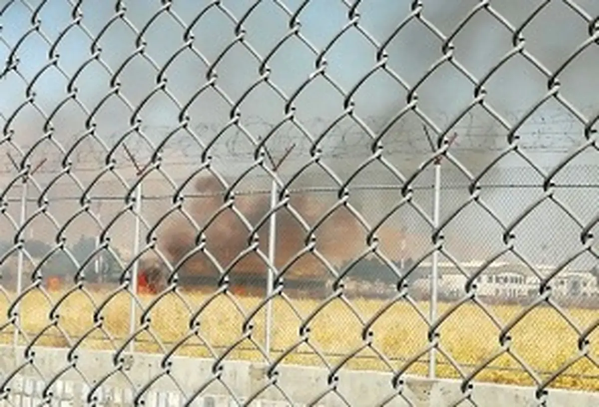 آتش سوزی در فرودگاه کرمانشاه