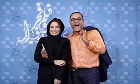 رامبد جوان و نگار جواهریان کنار مهران مدیری پشت صحنه کنسرت/ عکس