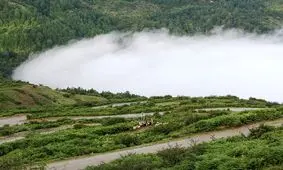 روستایی عجیب و رویایی بر فراز ابرها+ تصاویر