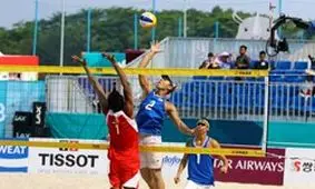 تیم والیبال ساحلی قطر تماشاگر خرید! + عکس