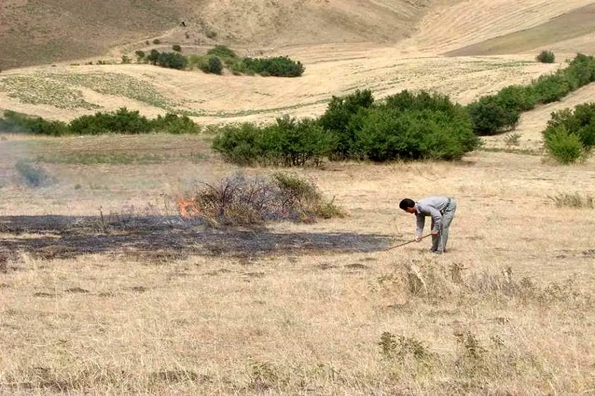 آتش سوزی در مراتع بیله سوار مهار شد