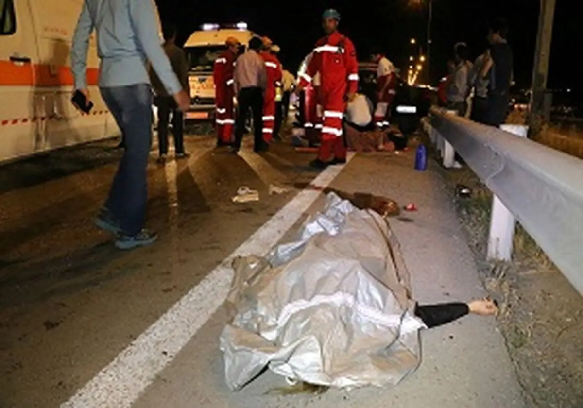 تصادفی که عابرپیاده را به کام مرگ کشاند