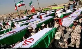 پیکر مطهر ۲۰ شهید گمنام از طریق مرز باشماق مریوان وارد کشور شد