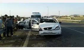 برخورد سه خودرو در مشهد یک کشته داشت