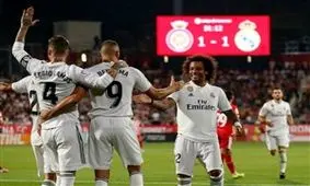 خیرونا 1-4 رئال مادرید: برد کهکشانی با دبل بنزما