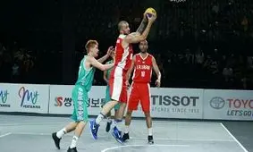 صعود بسکتبال سه نفره مردان به نیمه نهایی با شکست چین‌تایپه