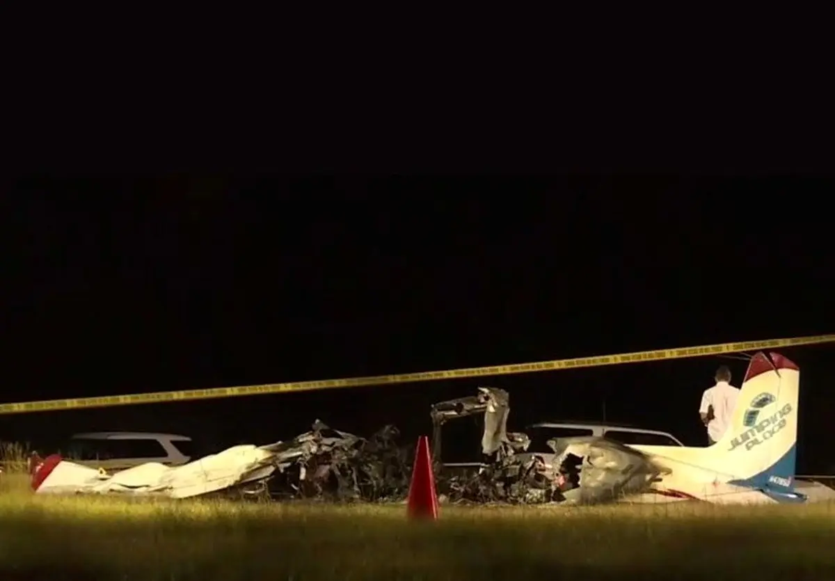 سقوط مرگبار هواپیمای چتربازان در فرودگاه جورجیا