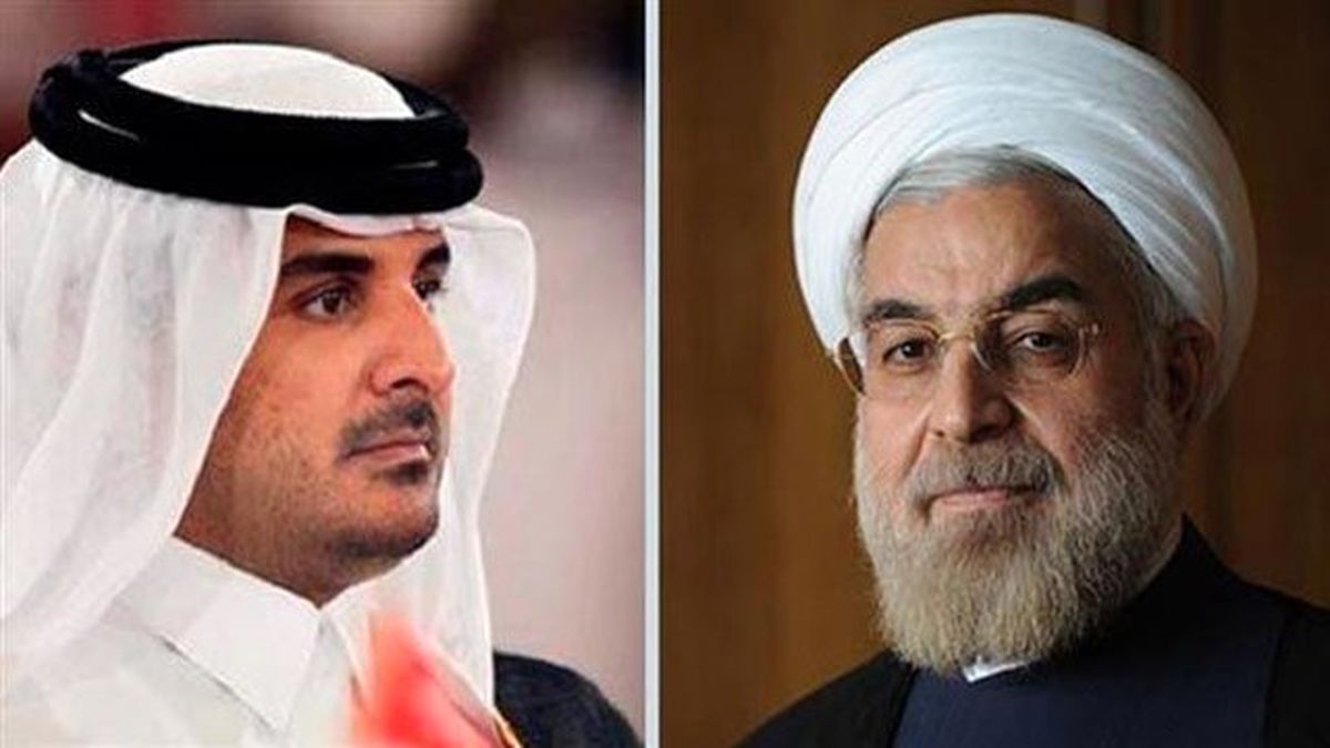 گفت و گوی روحانی و امیر قطر برای مشارکت ایران در جام جهانی ٢٠٢٢