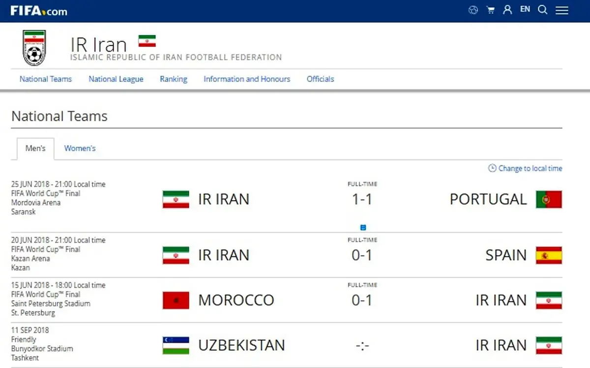 فیفا، دیدار تدارکاتی تیم های ملی فوتبال ایران و ازبکستان را تایید کرد