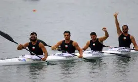 کسب مدال برنز برای تیم ملی کایاک ۴ نفره ایران