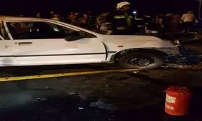 تصادف زنجیره ای در جاده ورامین