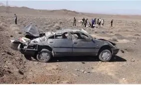 واژگونی مرگبار خودرو در قلعه گنج